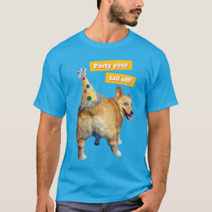 Corgi-Hintern-Geburtstagshut T-Shirt