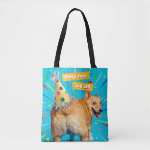 Corgi Hintern Geburtstagshut Tasche