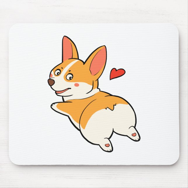 Corgi-Hintern Mousepad (Vorne)