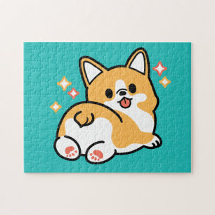 Corgi Hintern und Nickerchen Vibes - Niedlicher Sc