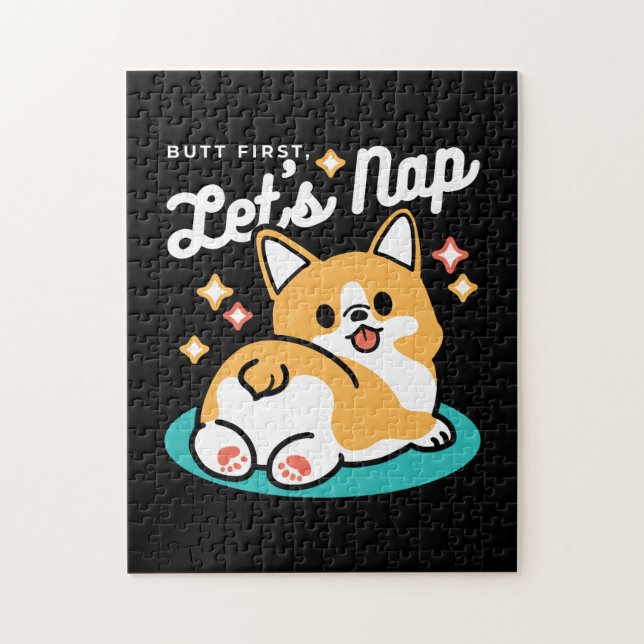 Corgi Hintern und Nickerchen Vibes - Niedlicher Sc (Vertikal)