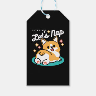 Corgi Hintern und Nickerchen Vibes - Niedlicher Sc Geschenkanhänger