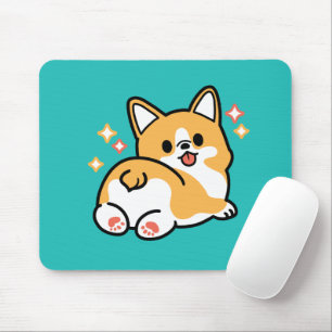 Corgi Hintern und Nickerchen Vibes - Niedlicher Sc Mousepad