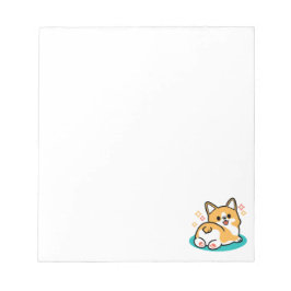 Corgi Hintern und Nickerchen Vibes - Niedlicher Sc Notizblock