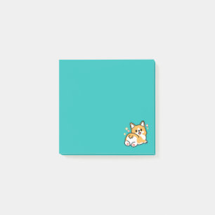 Corgi Hintern und Nickerchen Vibes - Niedlicher Sc Post-it Klebezettel