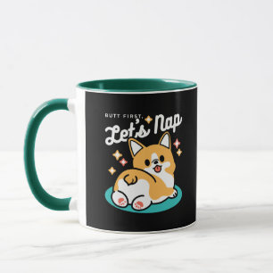 Corgi Hintern und Nickerchen Vibes - Niedlicher Sc Tasse