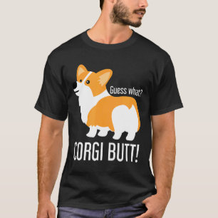 Corgi Hund  Errate Was Corgi Hintern T-Shirt