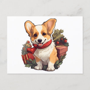 Corgi Hund Frohe Weihnachten und glückliches Neues