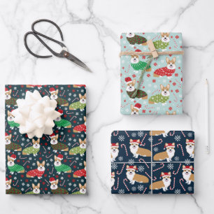Corgi-Hund Geschenkpapier Set
