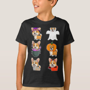 Corgi Hund Halloween Gruseliger Geist Horror Corgi T-Shirt