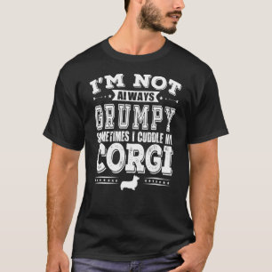 Corgi-Hund mürrischer Corgi-Besitzer T-Shirt
