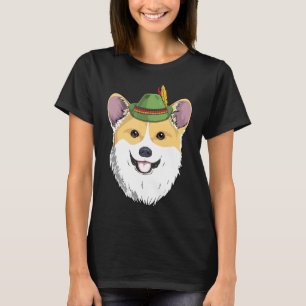 Corgi Hund Oktoberfest Deutsche Bayerische Alpine T-Shirt
