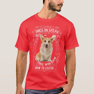 Corgi Hund Rasse Hunde sprechen T-Shirt