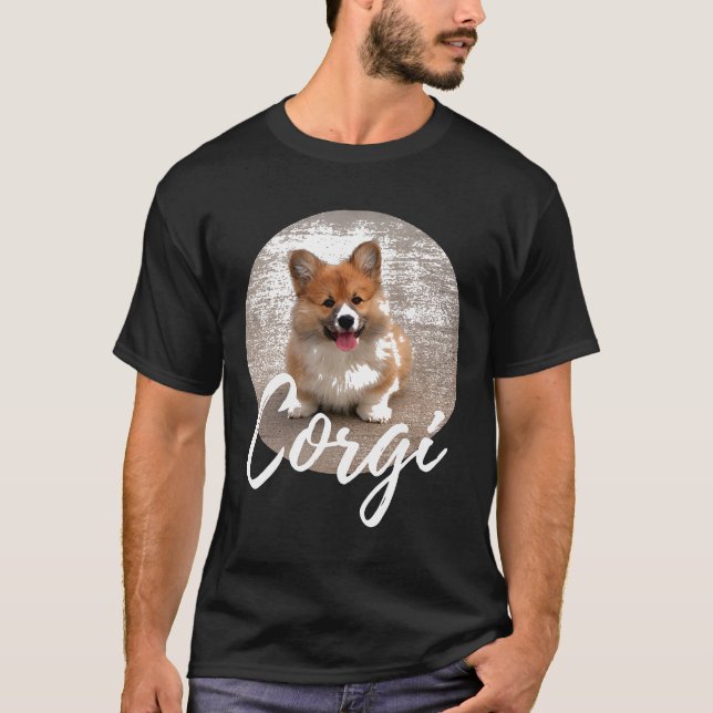Corgi Hund  T T-Shirt (Vorderseite)