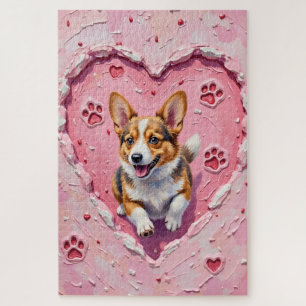 Corgi-Hund Valentinstag Herz Cookie Run