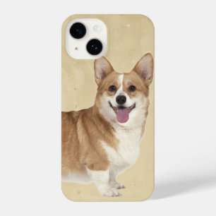 Corgi Hund Wasserfarbe Tier Art iPhone 14 Hülle