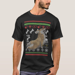 Corgi Hund Weihnachtsmann hässliches Weihnachtsmus T-Shirt
