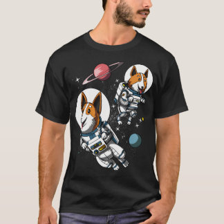 Corgi-Hund-Weltraum-Astronauten T-Shirt