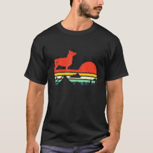 Corgi-Hundebesitzer Retro Artsy T-Shirt