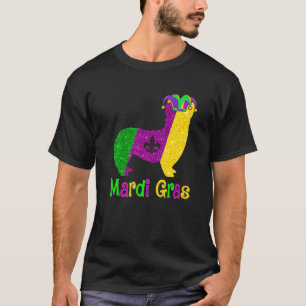 Corgi-Hundefreund Mardi Gras Karneval Narr Premium T-Shirt