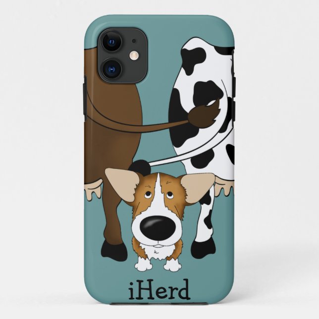 Corgi - iHerd Case-Mate iPhone Hülle (Rückseite)