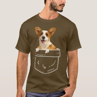 Corgi in Pocket Corgi Hund Lover  T-Shirt