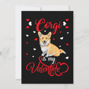 Corgi ist mein Valentinstag Lustiger Corgi Valenti Feiertagskarte