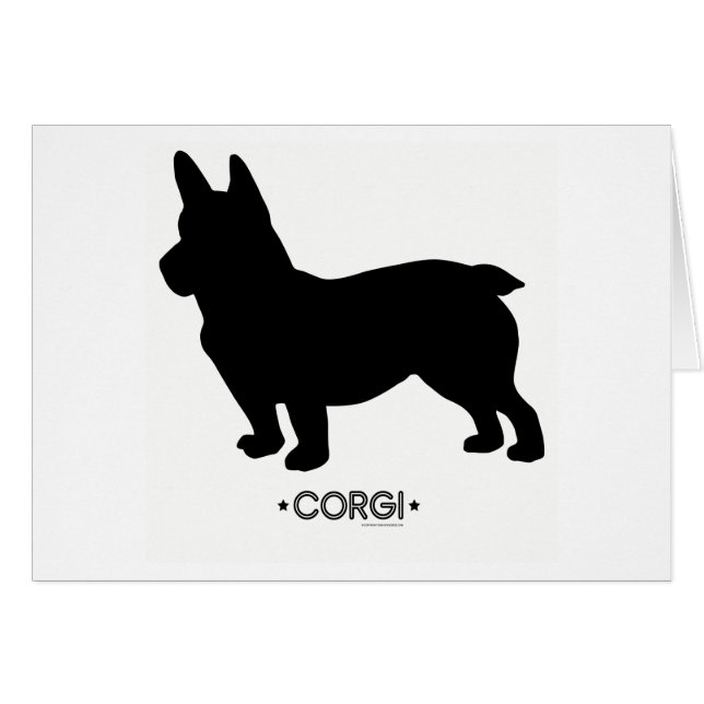 Corgi-Karte (Vorderseite (Horizontal))