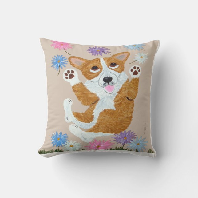 Corgi  kissen (Vorderseite)