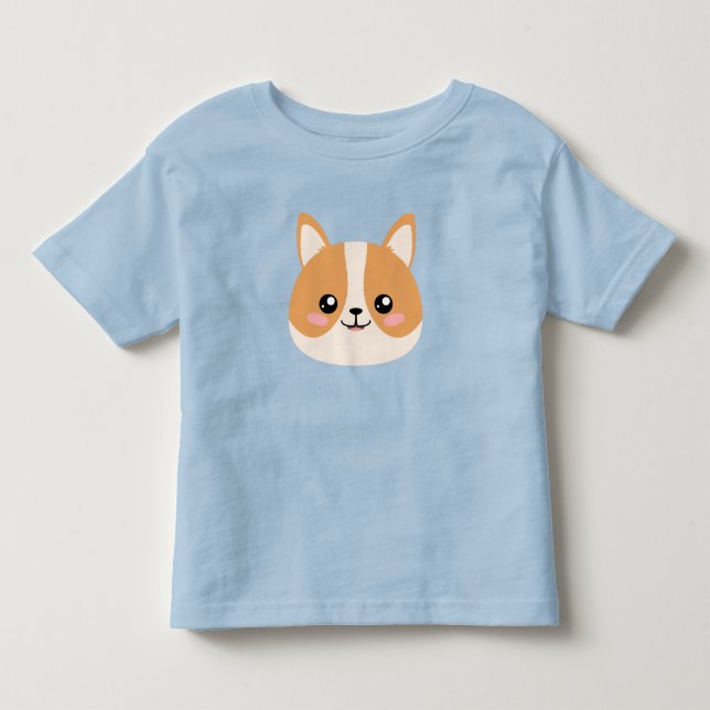 Corgi Kleinkind T-shirt (Vorderseite)