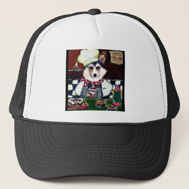 Corgi Koch Truckerkappe (Vorderseite)