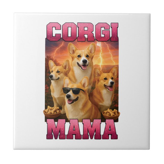 Corgi Kopie Kopie Fliese (Vorderseite)