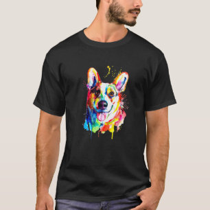 Corgi Künstlerischer Hund Süß Geburtstag T-Shirt