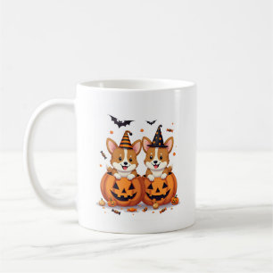 Corgi-Kürbisparty Kaffeetasse