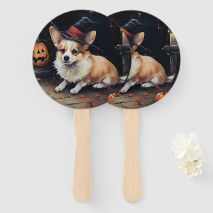Corgi Kürbisse Halloween Gruselig Fächer