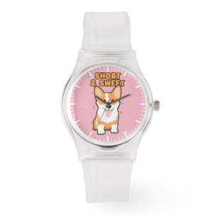 Corgi-- kurzer und süß, niedlicher HundeCartoon, Armbanduhr