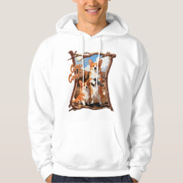 Corgi-Land – Lustiges Corgi-Shirt, Rustikale Ameri Hoodie