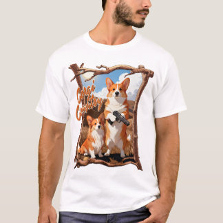 Corgi-Land – Lustiges Corgi-Shirt, rustikale Ameri T-Shirt