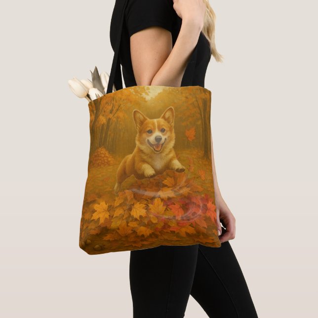 Corgi Leaf Leap Tasche (Von Nahem)