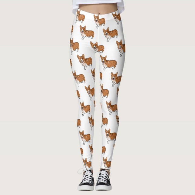 Corgi Leggings (Vorderseite)