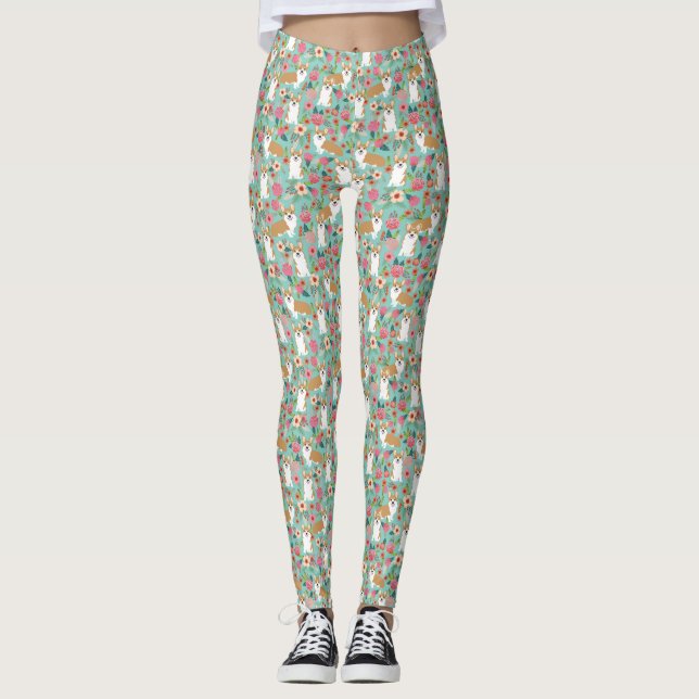 Corgi Leggings - niedliche lustige Korgi-Geschenke (Vorderseite)