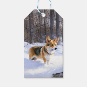 Corgi Let It Snow Weihnachten Geschenkanhänger
