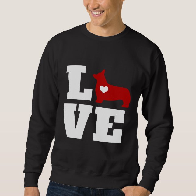 Corgi Liebe Corgi Sweatshirt (Vorderseite)