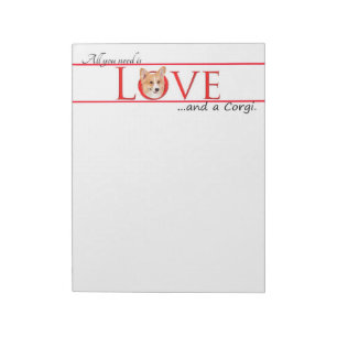 Corgi Liebe Notepad Notizblock