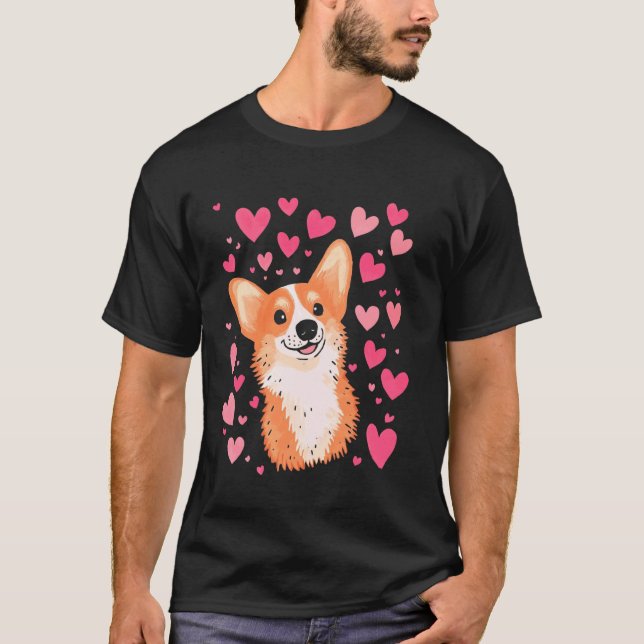 Corgi Liebe T-Shirt (Vorderseite)