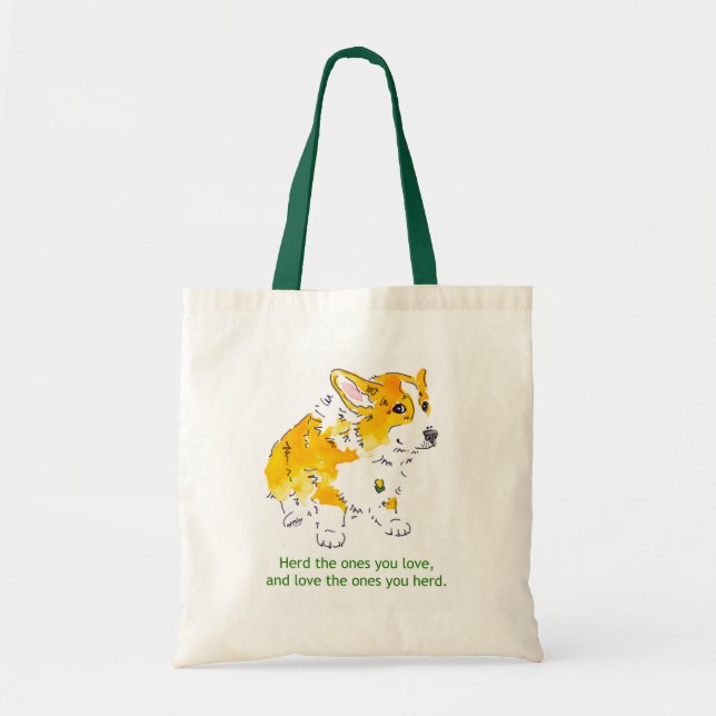 Corgi-Liebe-Tasche Tragetasche (Vorne)