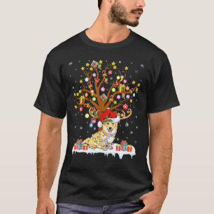 Corgi Lighting Xmas Tree Corgi Weihnachtsbaum T-Shirt