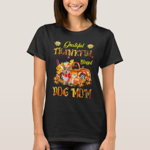 Corgi-LKW-Kürbis dankbar dankbar gesegnet Hund T-Shirt