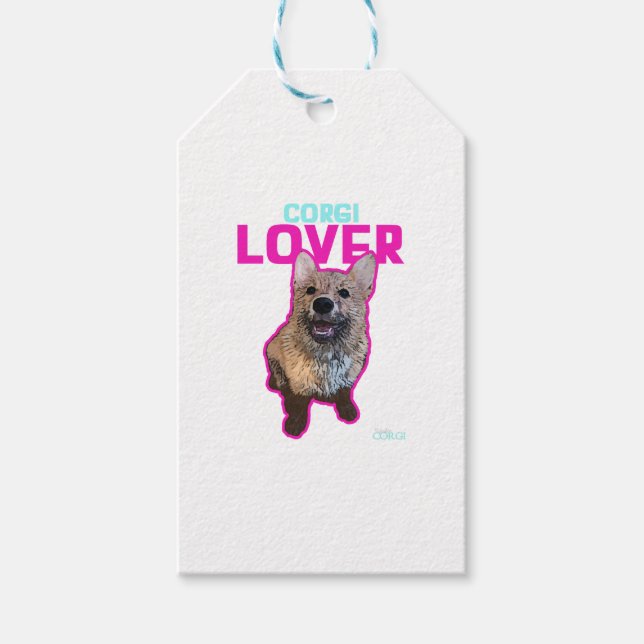 Corgi Lover Geschenkanhänger (Vorderseite)