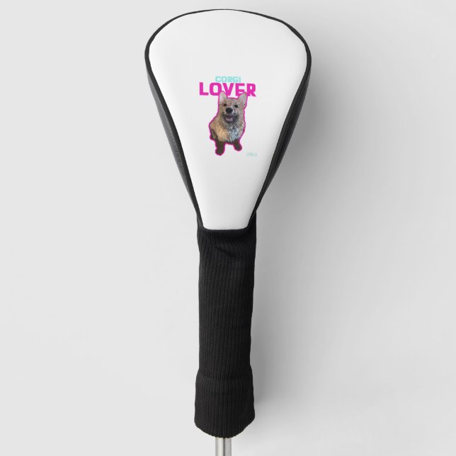 Corgi Lover Golf Headcover (Vorderseite)